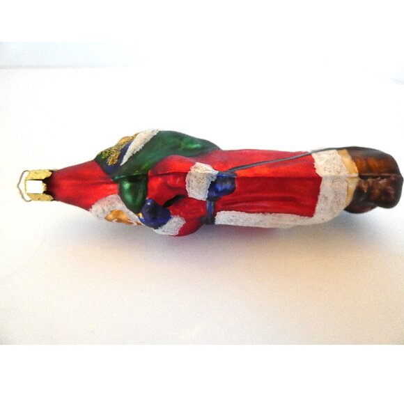 Blown Glass Ornament Santa Claus Old Style Vintage Germany Saint Nick Nicholas - Picture 6 of 10